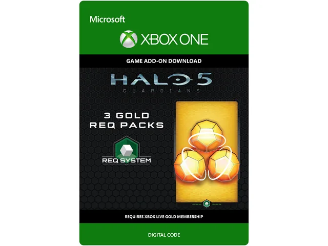 Microsoft Microsoft 7LM-00001 Halo 5: Guardians 3 Gold REQ Packs downloadable game — product photo