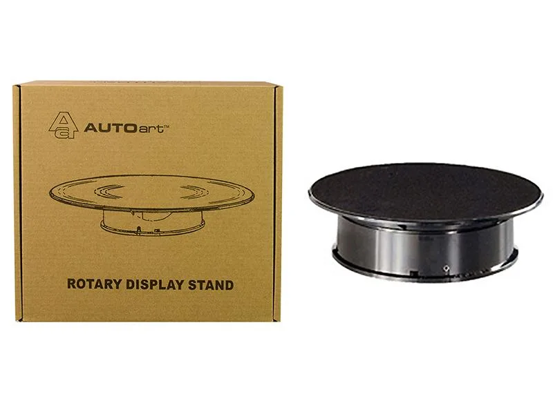 Autoart Autoart 98017 Rotary Display Turntable Stand 8 Inches Black Top for 1/64 1/43 1/32 1/24 Scale Models — product photo