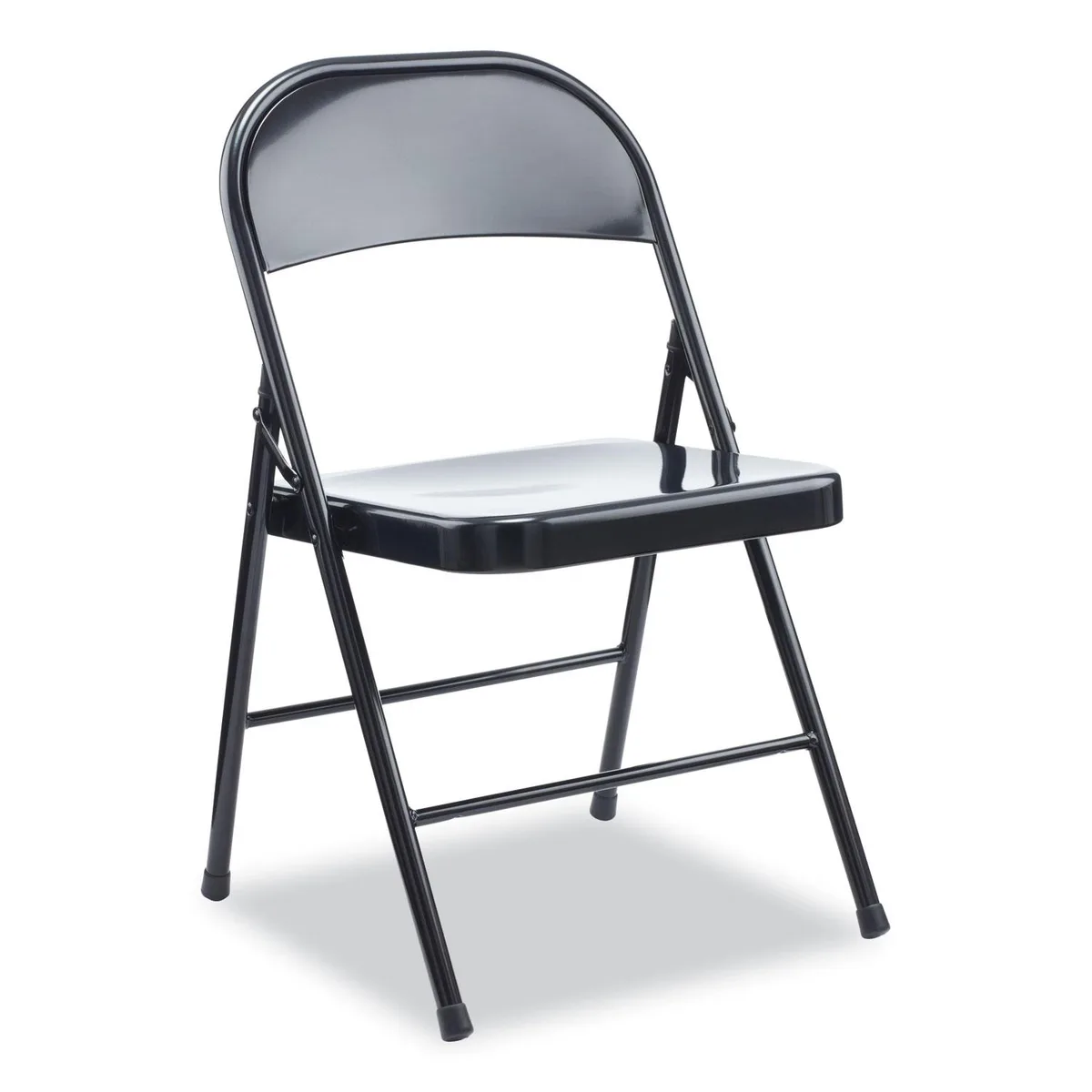 Alera Alera ALECA941 Armless Steel Folding Chair 275 lb Black 4/Carton — product photo