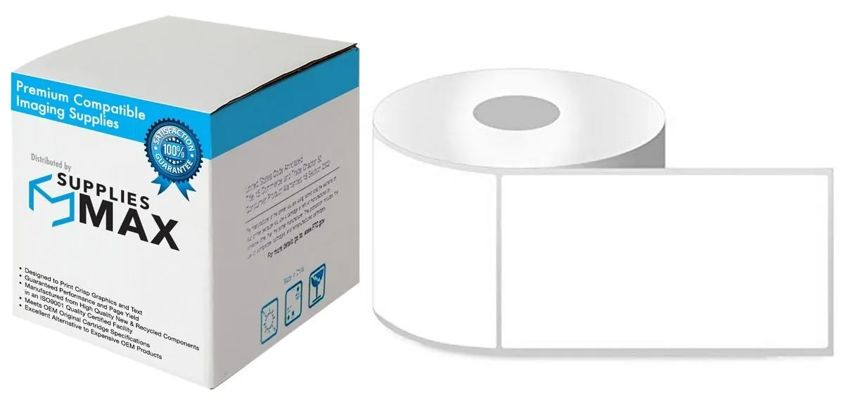 SuppliesMax SuppliesMax Direct Thermal Labels 4in x 6in 3in Core 1000 Labels — product photo