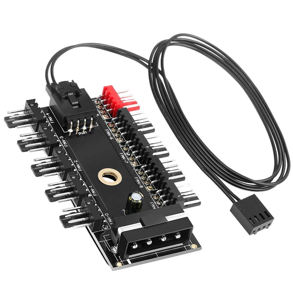 UDO UDO 10 Port 12V PWM Fan Hub Cable 1.5 ft — product photo