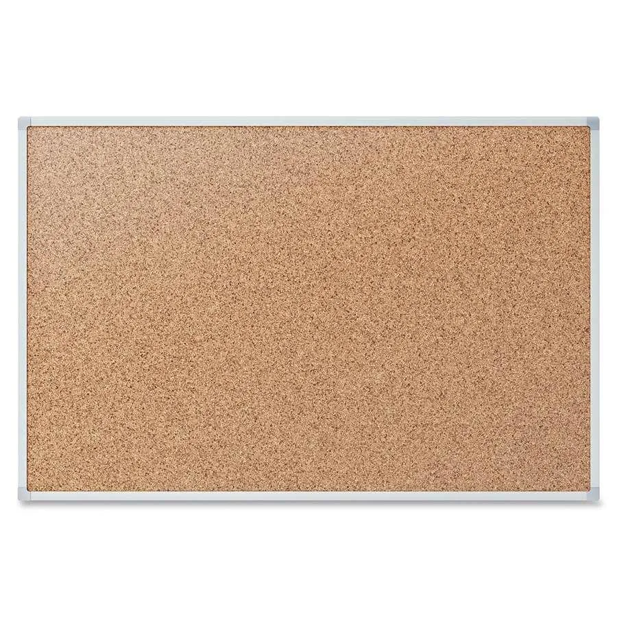 Mead Mead 85362 Cork Bulletin Board 48 x 36 Silver Aluminum Frame — product photo