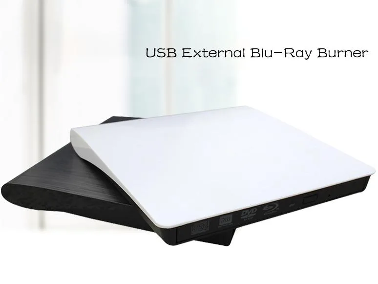 Corn Electronics Corn Electronics External USB 3.0 UHD 4K Blu-ray Burner (White) — product photo
