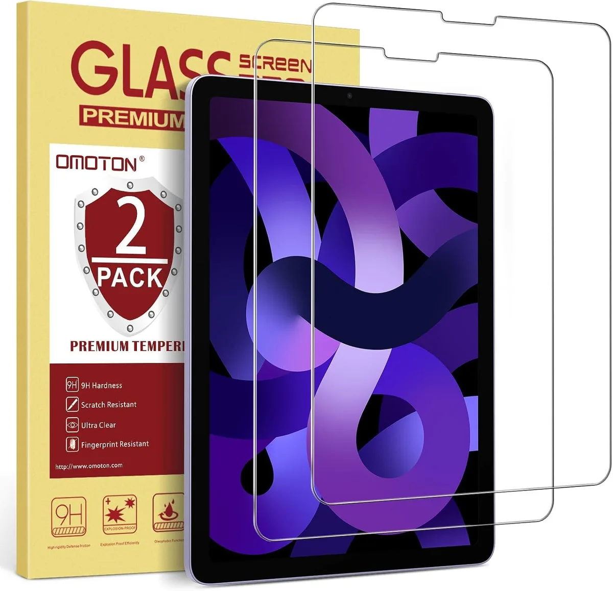 Leelbox Leelbox Tempered Glass Screen Protector 2 Pack 10.9 11 Inch 2022 2021 2020 2019 2018 — product photo