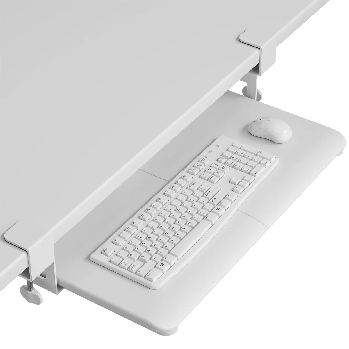  Keychron KMT01-WH Under Desk Keyboard Tray 25.6 x 11.8 in White — product photo