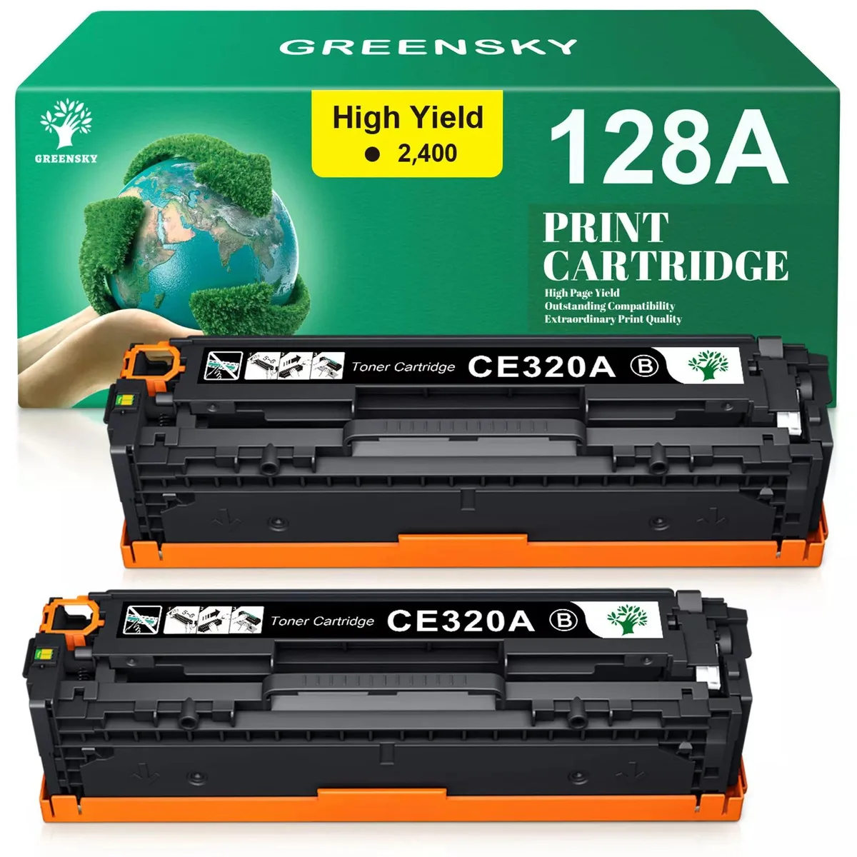 V4ink V4ink 128A CE320A Black Toner Cartridge 2-Pack — product photo