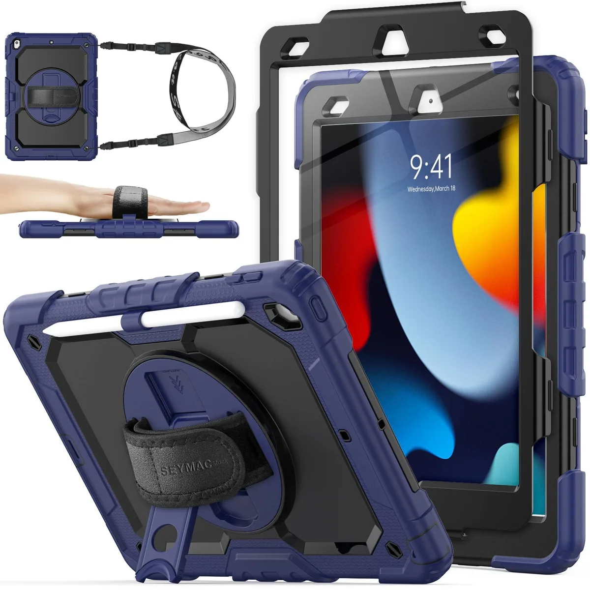  Speck Case for iPad 9th/8th/7th Gen 10.2" Navy Blue — product photo