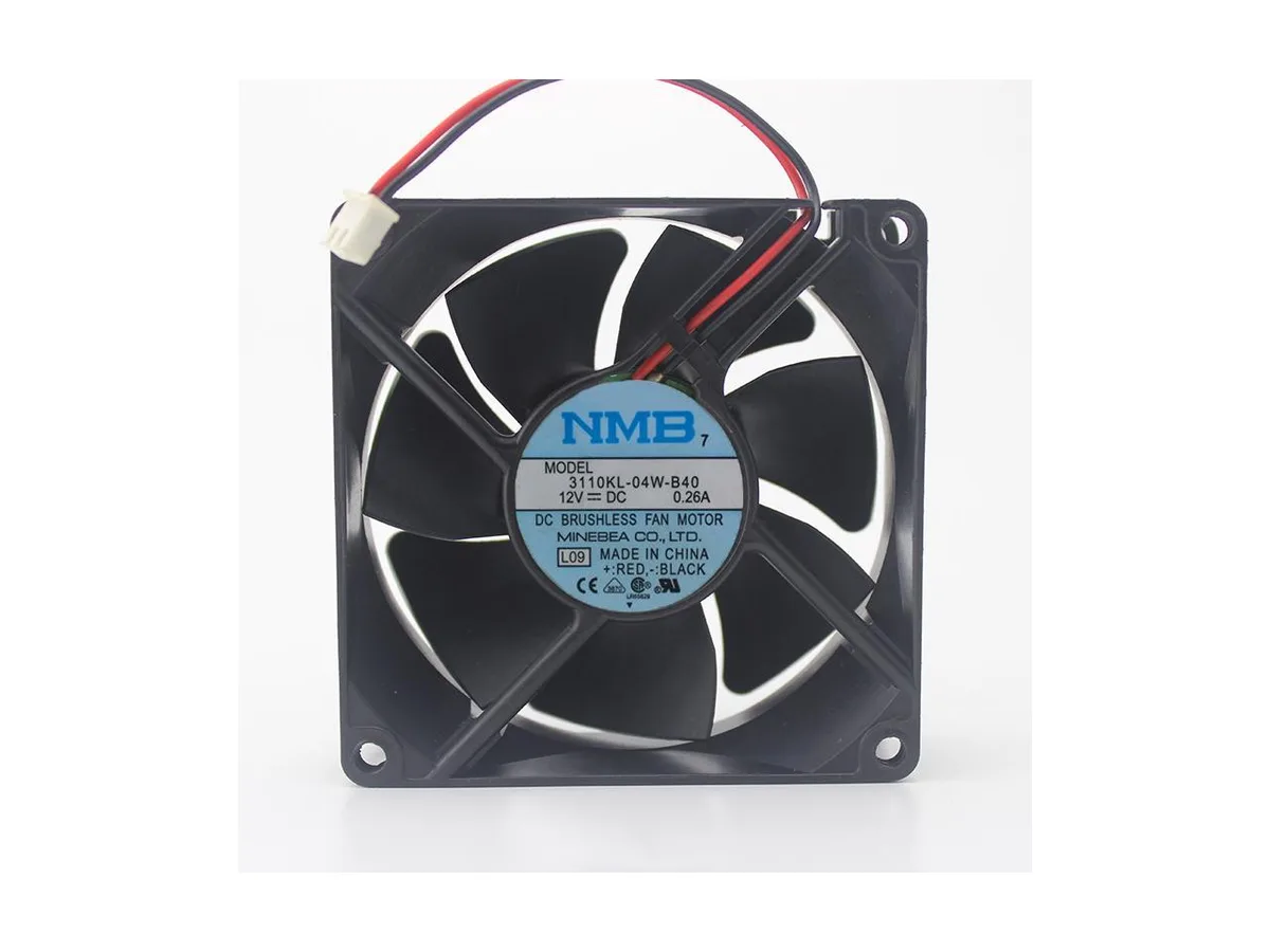 Fans Fans NMB 3110 KL-04W-B40 12V .26A 8cm dual ball bearing case fan — product photo