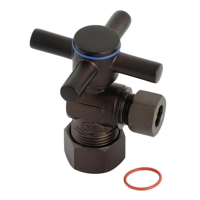 KINGSTON BRASS KINGSTON BRASS CC53305DX Concord Quarter Turn Angle Stop Valve Oil Rubbed Bronze — product photo