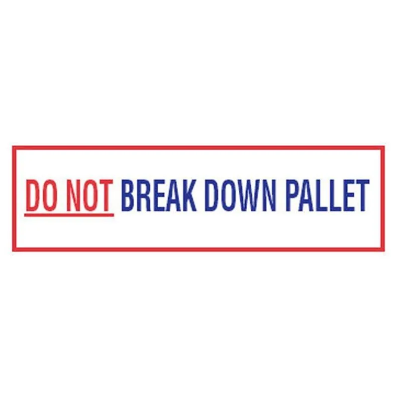 Cardboard case holding 36 rolls of printed polypropylene tape, each 2 inches wide, tan with red warning text