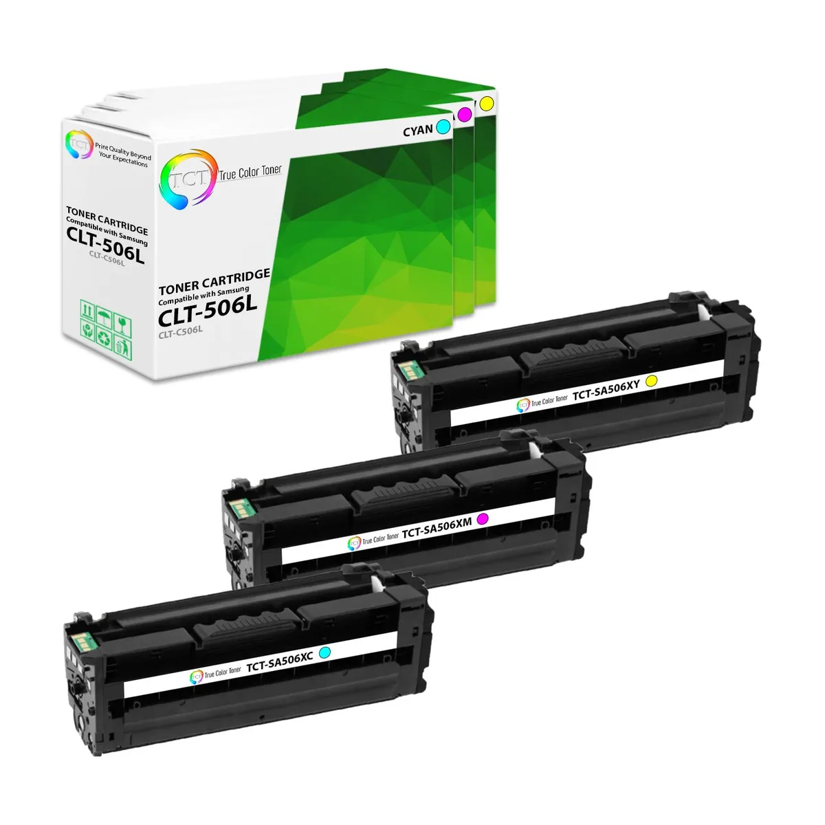 True Color Toner True Color Toner 506L Color Toner Cartridge 3 Pack — product photo