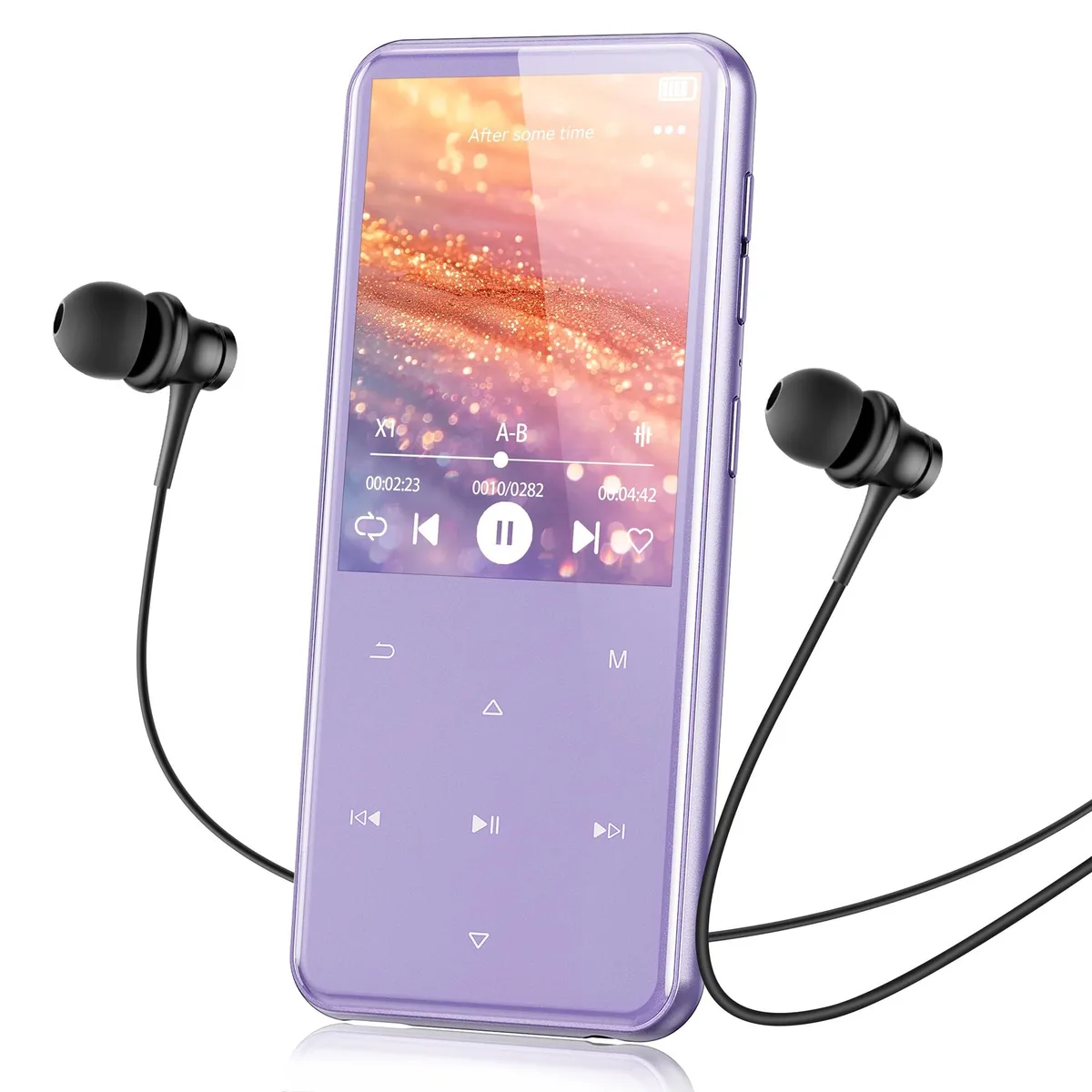  AGPTEK M3 64GB MP3 Player Bluetooth 5.3 Purple — product photo