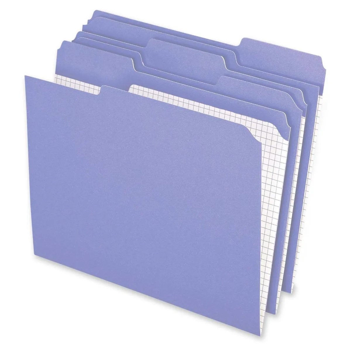 TOPS TOPS R15213LAV Lavender File Folder 100/Box 11pt 1/3 Cut — product photo