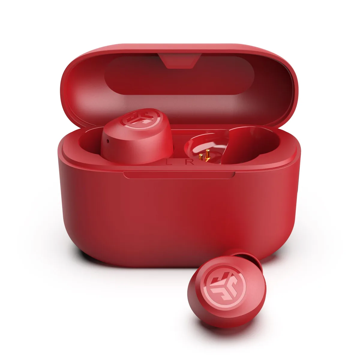  JLab Go Pop+ True Wireless Earbuds Rose Bluetooth 5.3 35H USB-C — product photo