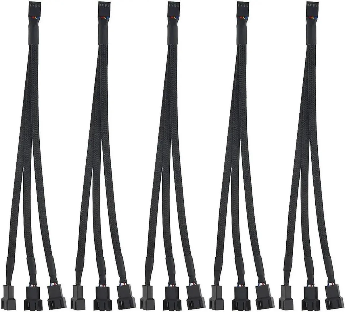 Vszerda Vszerda 5× Fan Splitter Cable 4-Pin 1-to-3 PWM 260 mm — product photo