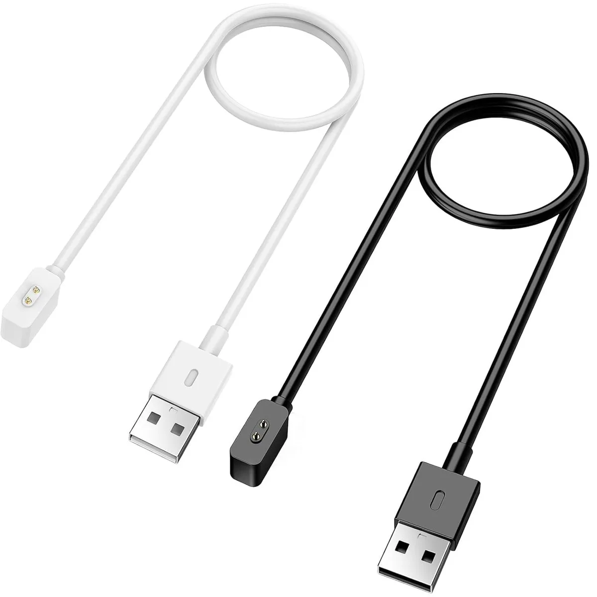 BONAEVER BONAEVER 2 Pack Charger for Xiaomi Smart Band 9/8, Redmi Watch 5/4/3, White and Black — product photo
