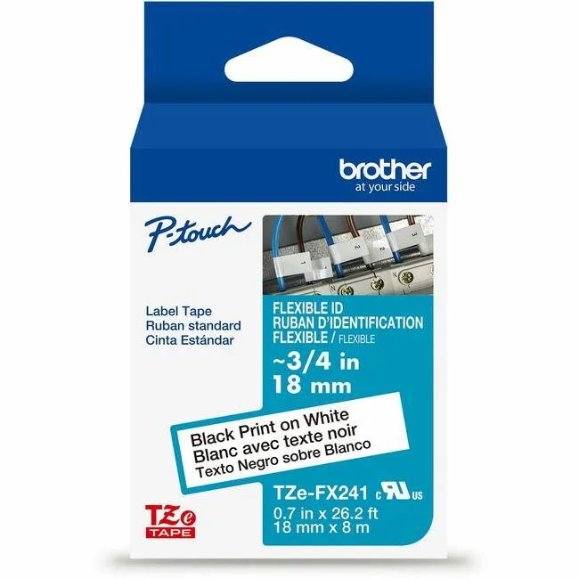 Brother Brother TZEFX241G Flexible ID Label Tape 18 mm x 8 m — product photo