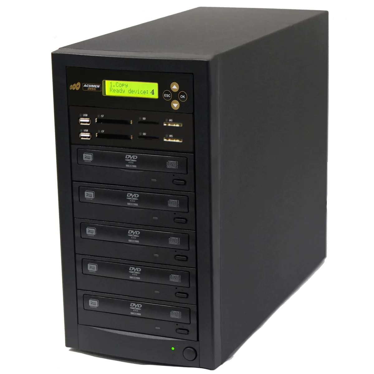 Acumen Disc Acumen Disc CrossOver DVD Duplicator AD04-MMP 1-4 Target 33MB/s 52X CD 24X DVD — product photo