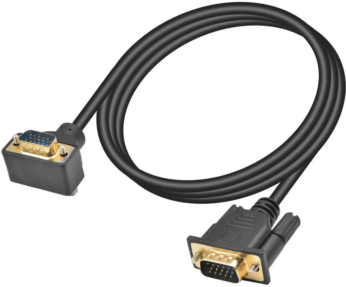 SMUGDESK SMUGDESK 5ft 90° UpAngle VGA Cable 15Pin Male-Male 1080P — product photo