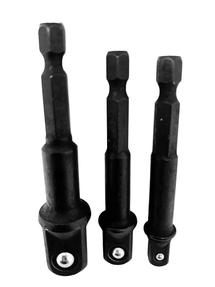  DeWalt Impact Driver Ready 3-Piece Socket Adapter Set DW2541IR DW2542IR DW2547IR — product photo