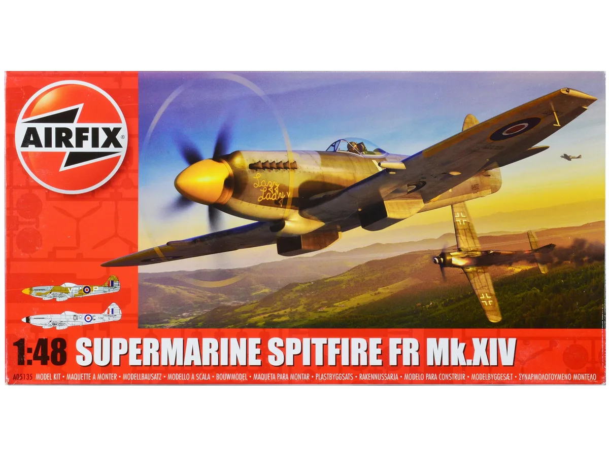 Airfix Airfix Supermarine Spitfire FR Mk.XIV 1/48 Level 2 Kit 118 Parts — product photo