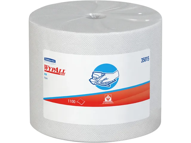 WypAll WypAll 35015 X50 Cleaning Cloths White Jumbo Roll 1100 Sheets 9.8 x 13.4 in — product photo
