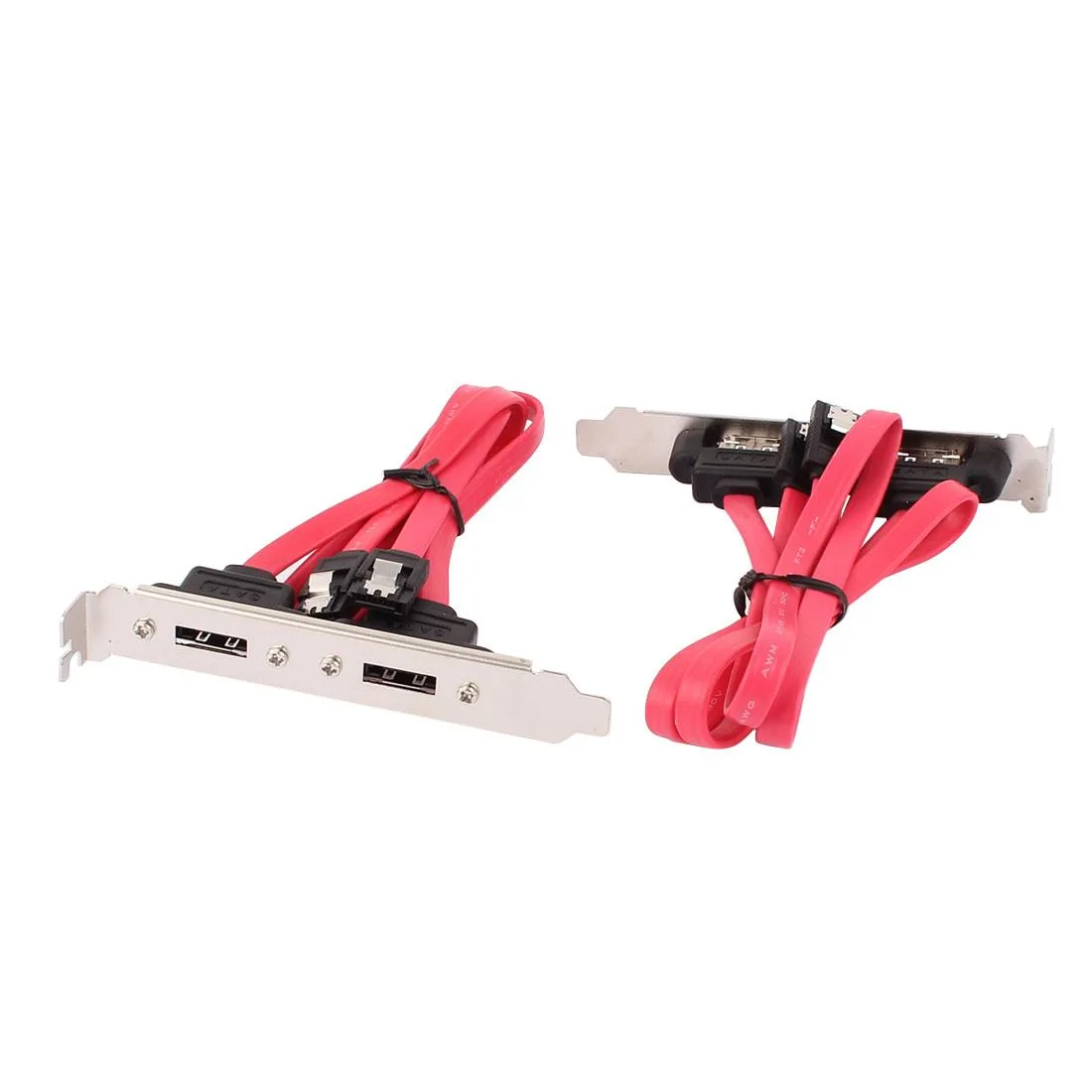 Unique-Bargains Unique-Bargains 2-Pack Dual Port SATA to eSATA Bracket Adapter Cable 27cm — product photo