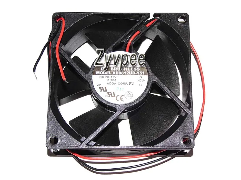 Zyvpee Zyvpee AD0812UB-Y51 80mm 8032 12V .38A 2 Wires case fan — product photo