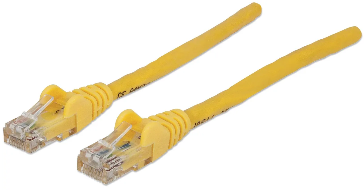 Intellinet Network Solutions Intellinet Network Solutions Cat6 UTP RJ45 Male/RJ45 Male 10.5 m 35 ft Yellow — product photo
