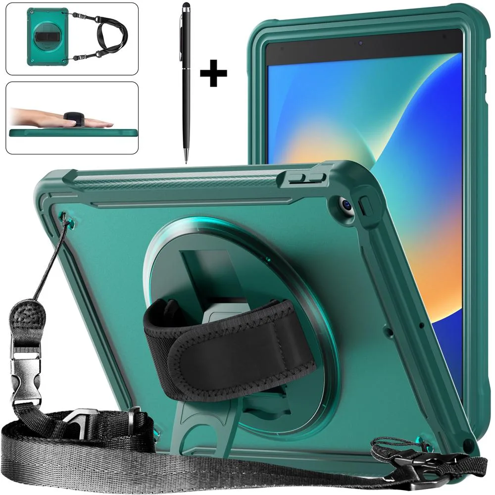 Werleo Werleo laptop case iPad 10.2 inch 2019 2020 2021 Dark Green — product photo
