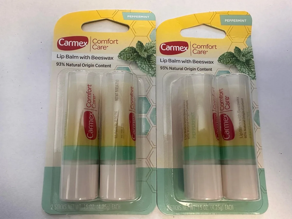 Carmex Carmex Z03-1990 Comfort Care Peppermint Lip Balm 4 Pack — product photo