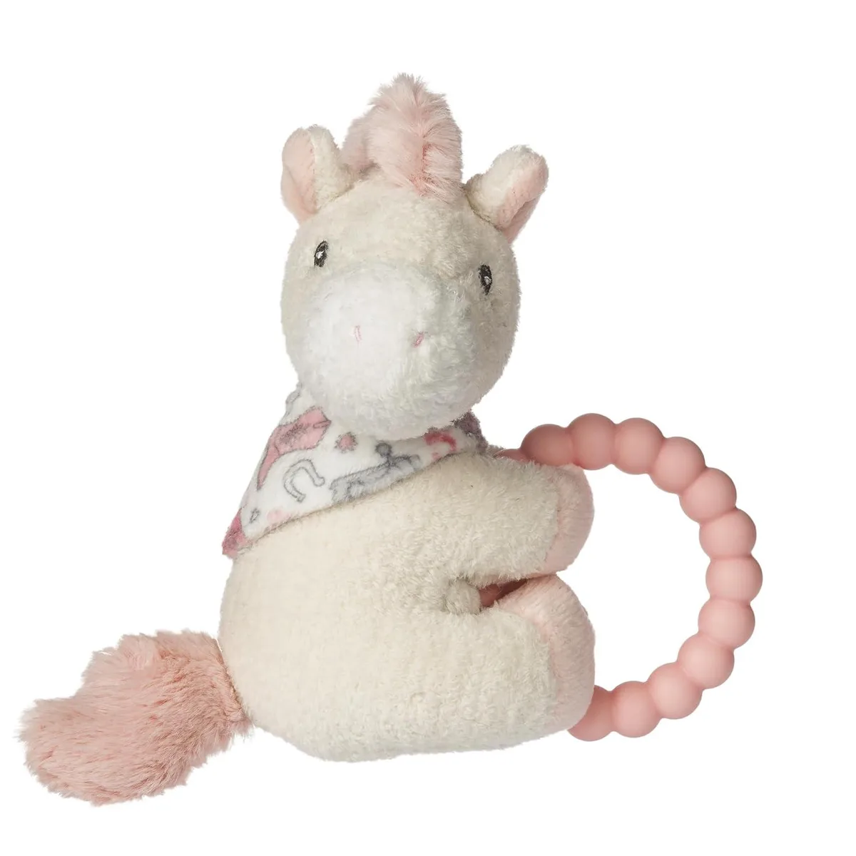 Mary Meyer Stuffed Toys Mary Meyer Stuffed Toys Soft Baby Rattle with Teether Ring, 6-Inches, Cream Giddy Up Pony — product photo
