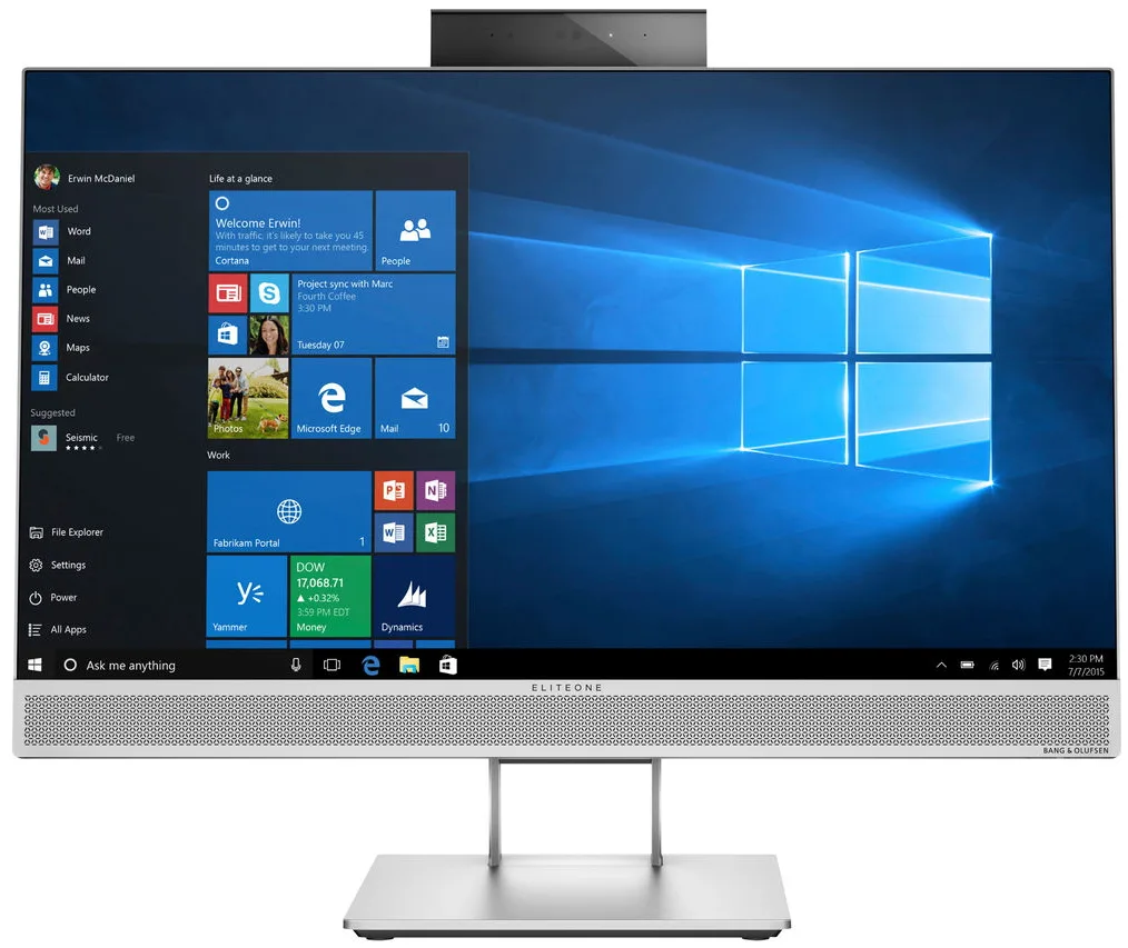 HP HP EliteOne 800 G4 AIO J1-800G4AA01 Intel Core i5-8500 16GB DDR4 525GB SSD 23.8" all-in-one PC — product photo