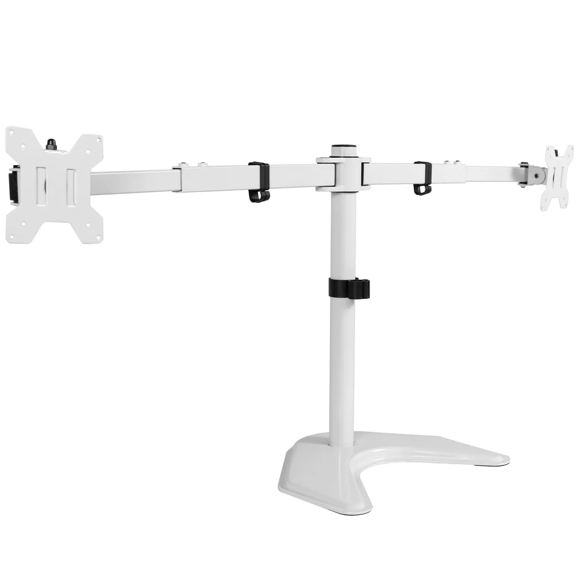 VIVO VIVO White Telescoping Dual Monitor Stand 27-38" 22 lbs — product photo