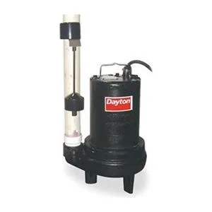 Dayton Dayton 4LB99 1 HP 2" Auto Submersible Sewage Pump 230V Vertical Trap — product photo