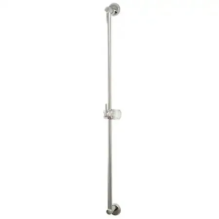 Chrome-finished brass shower slide bar, 30 inches long