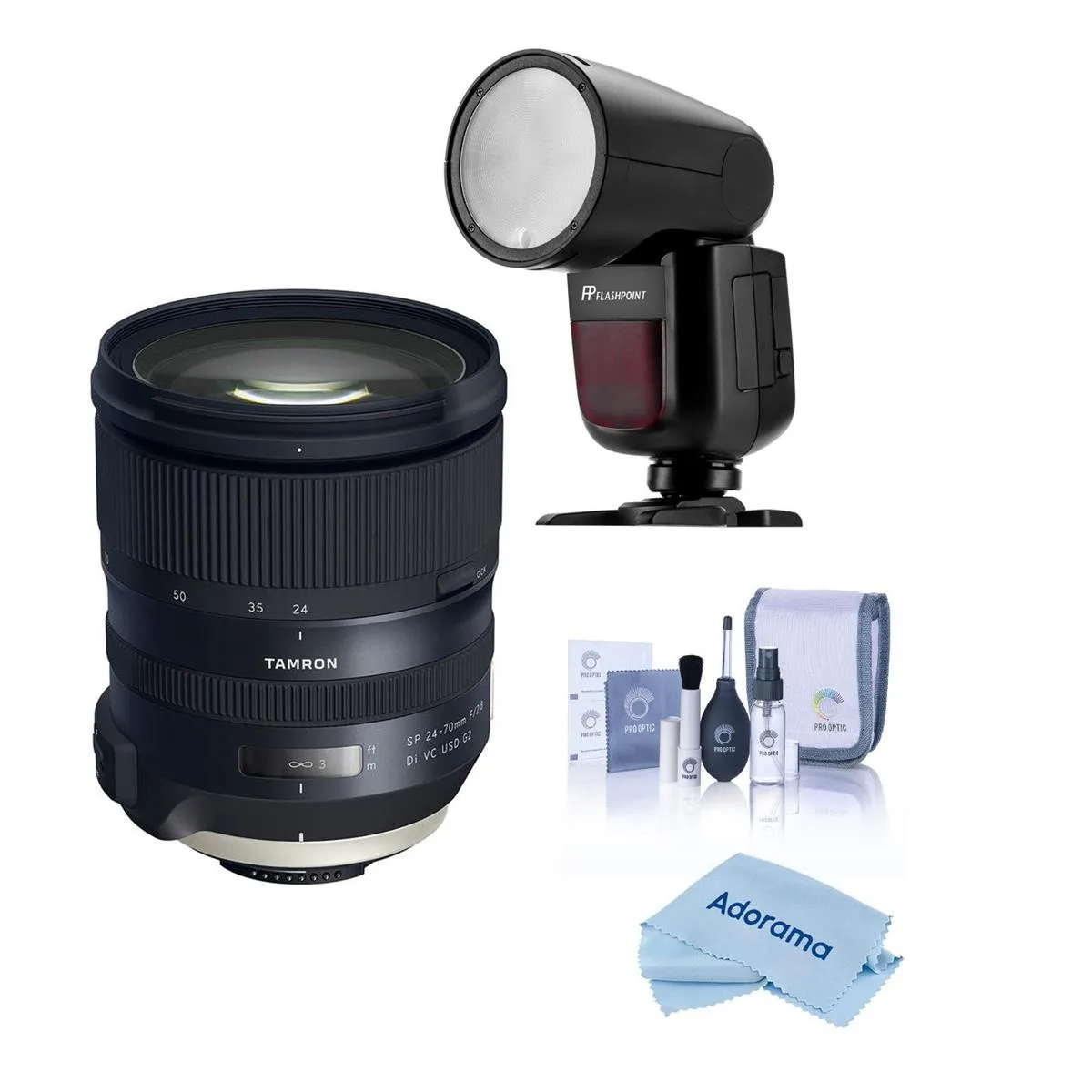 Tamron Tamron SP 24-70mm f/2.8 Di VC USD G2 for Nikon F bundle camera lens — product photo
