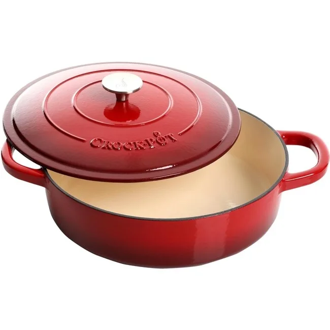 Gibson Gibson 11200002 5 Quart Enameled Cast Iron Braiser Pan Scarlet Red — product photo