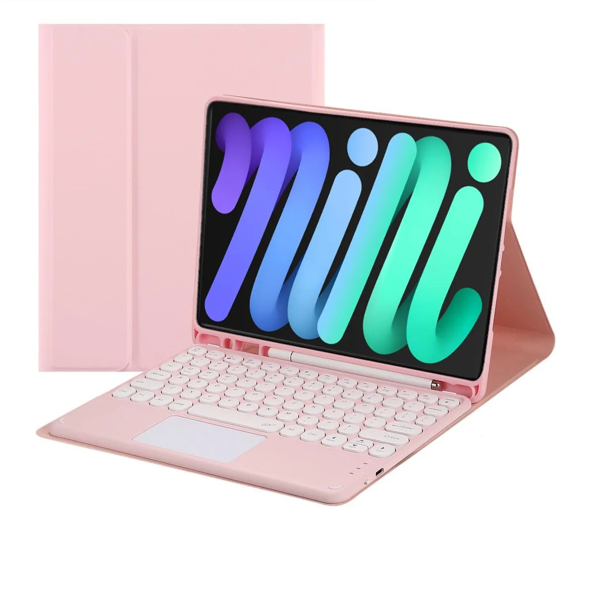 Timoom Timoom Bluetooth Keyboard Case iPad mini 7/6 8.3" Pink — product photo