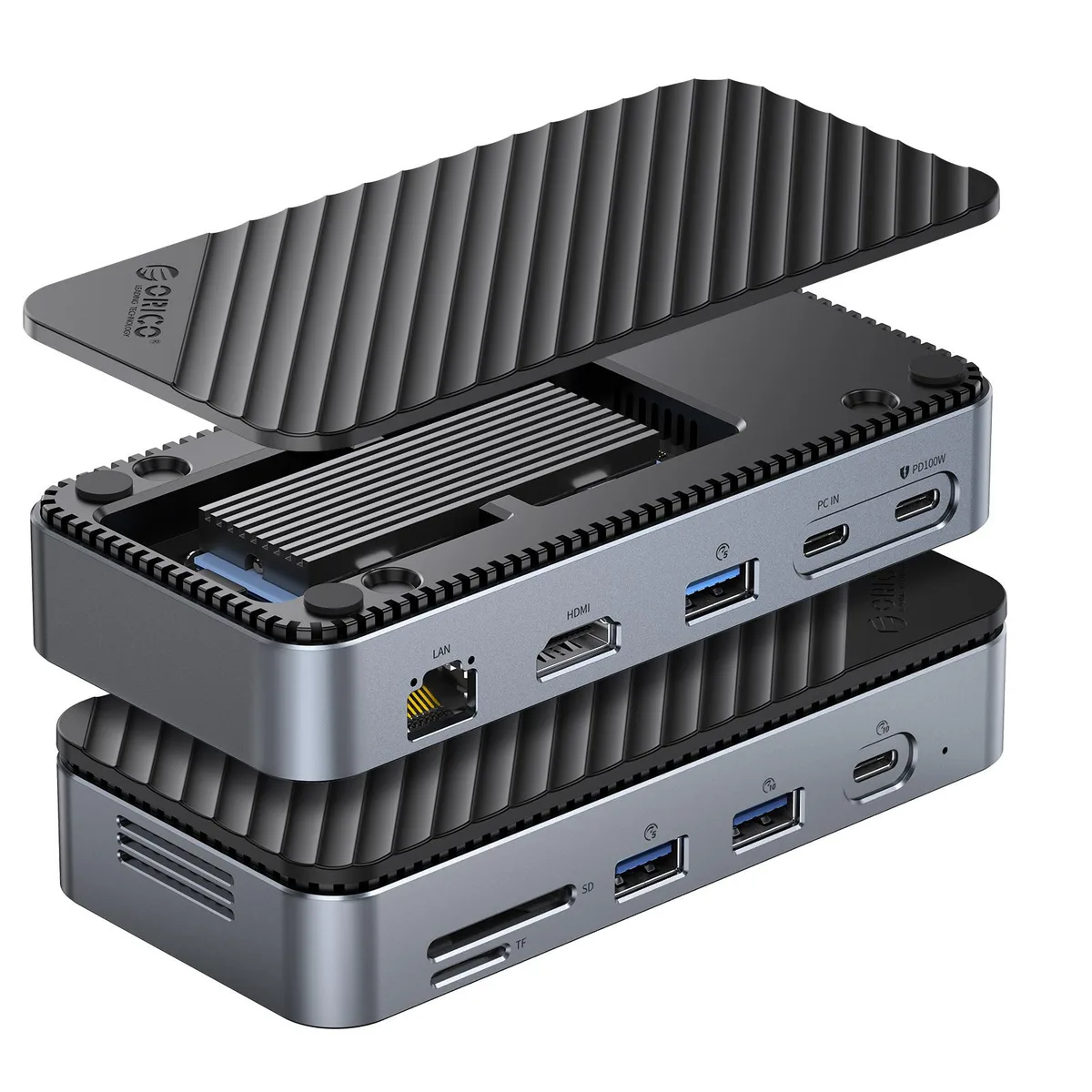 Orico Orico 10-in-1 USB-C Docking Station DPM2P9-V1 with Fan — product photo