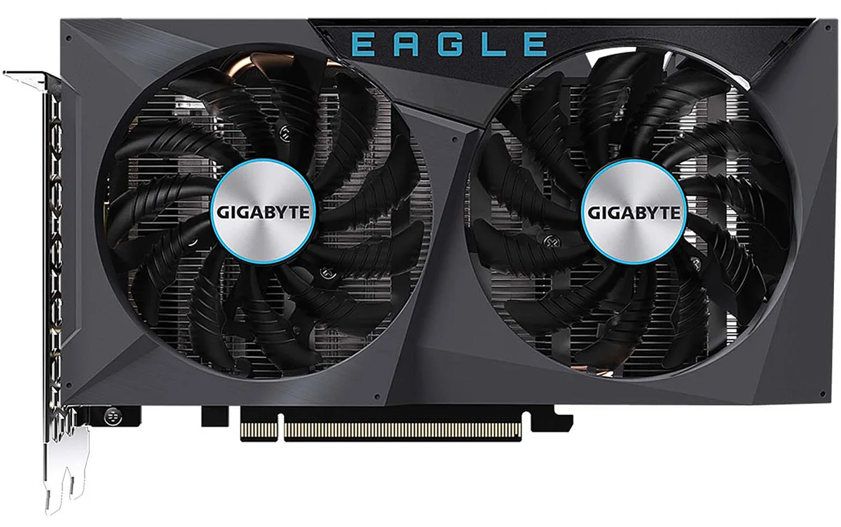 GIGABYTE GIGABYTE GV-N3050EAGLE-8GD GeForce RTX 3050 Eagle 8GB graphics card — product photo