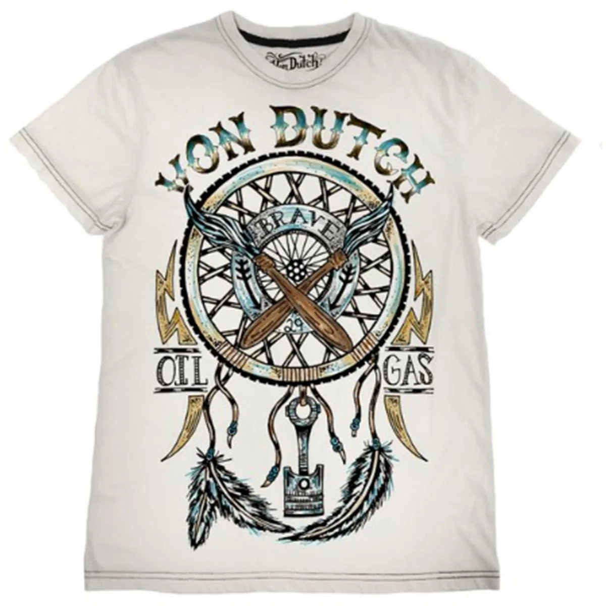 Von Dutch Von Dutch VD-LLCSSK Men's Casual Shirt Brushes and Pistons Multi-Color L — product photo