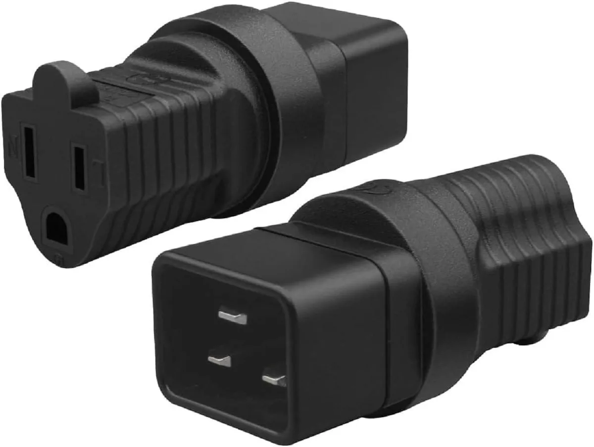 TeKit TeKit IEC C20 to US NEMA 5-15R Adapter — product photo