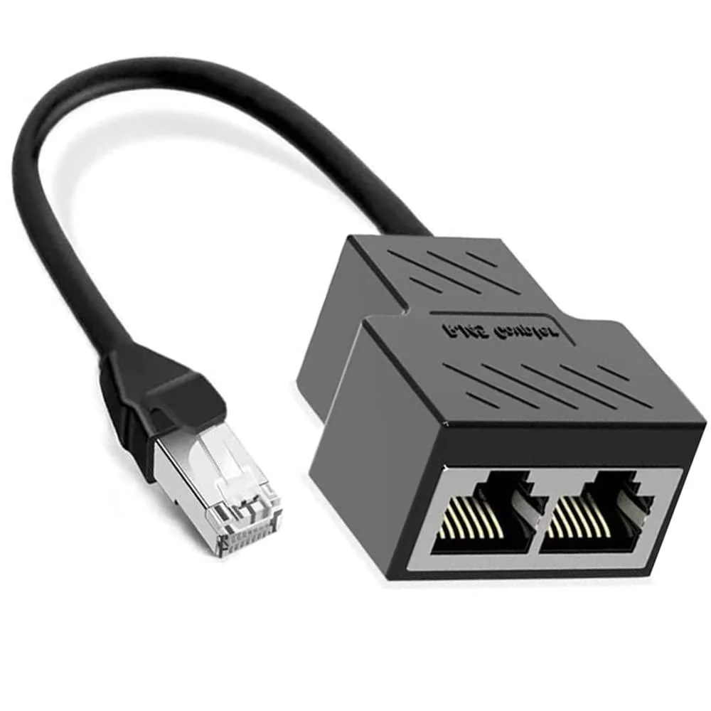 Vszerda Vszerda RJ45 1 Male to 2 Female Ethernet Splitter 100 Mbps network connector — product photo