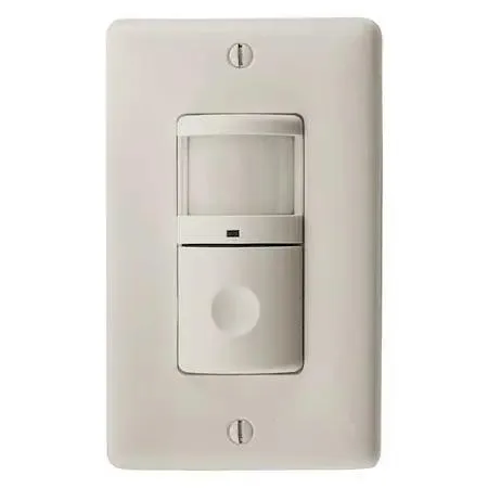 Light almond wall mount sensor with single button and nightlight