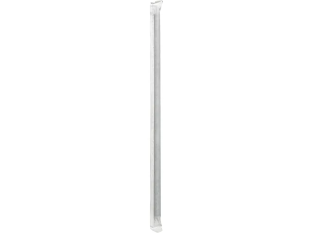 Boardwalk Boardwalk BWKJSTW775B Wrapped Jumbo Straws Black 12500 Carton — product photo
