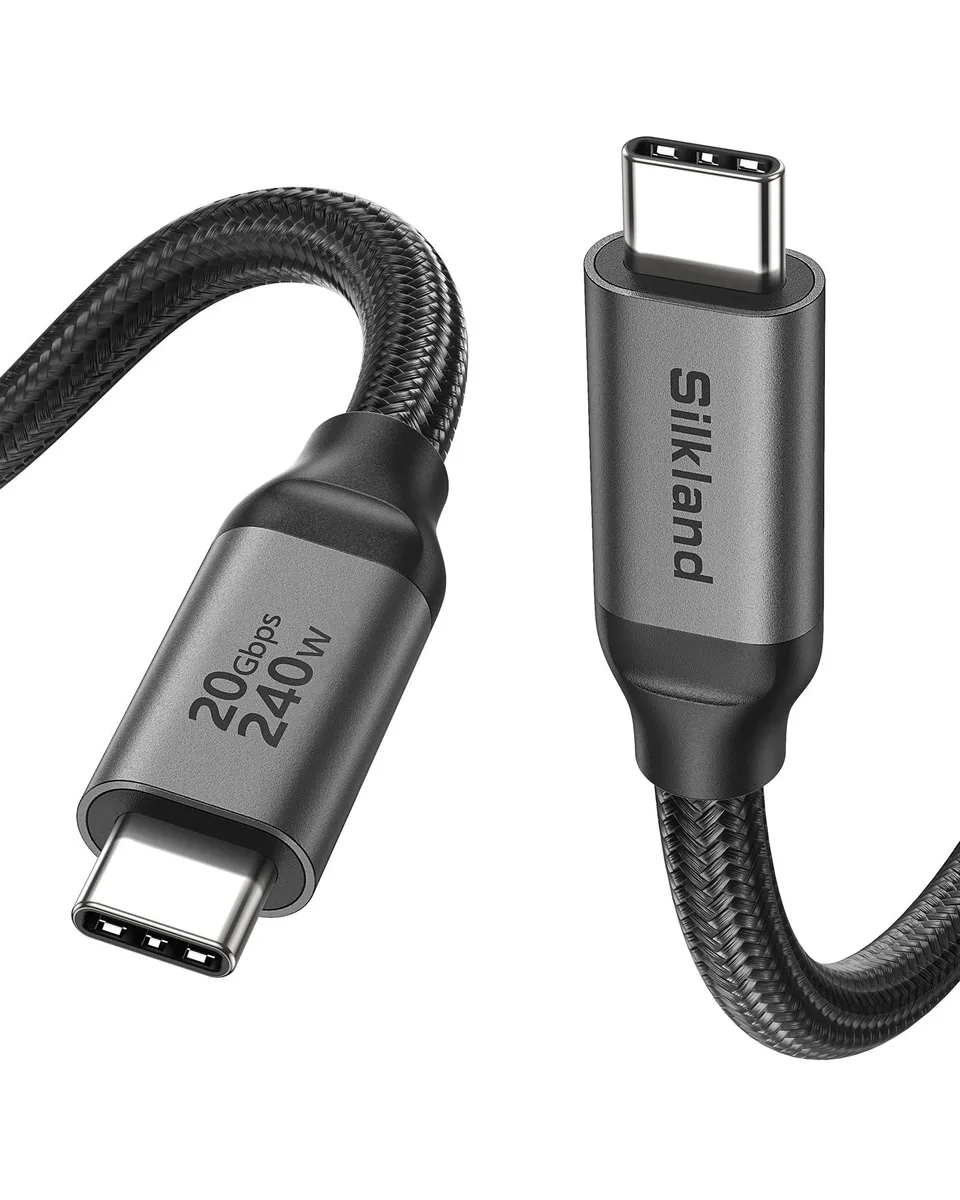  Silkland S3503 USB-C to USB-C Cable 1.0m 20Gbps 8K@30Hz 4K@144Hz — product photo