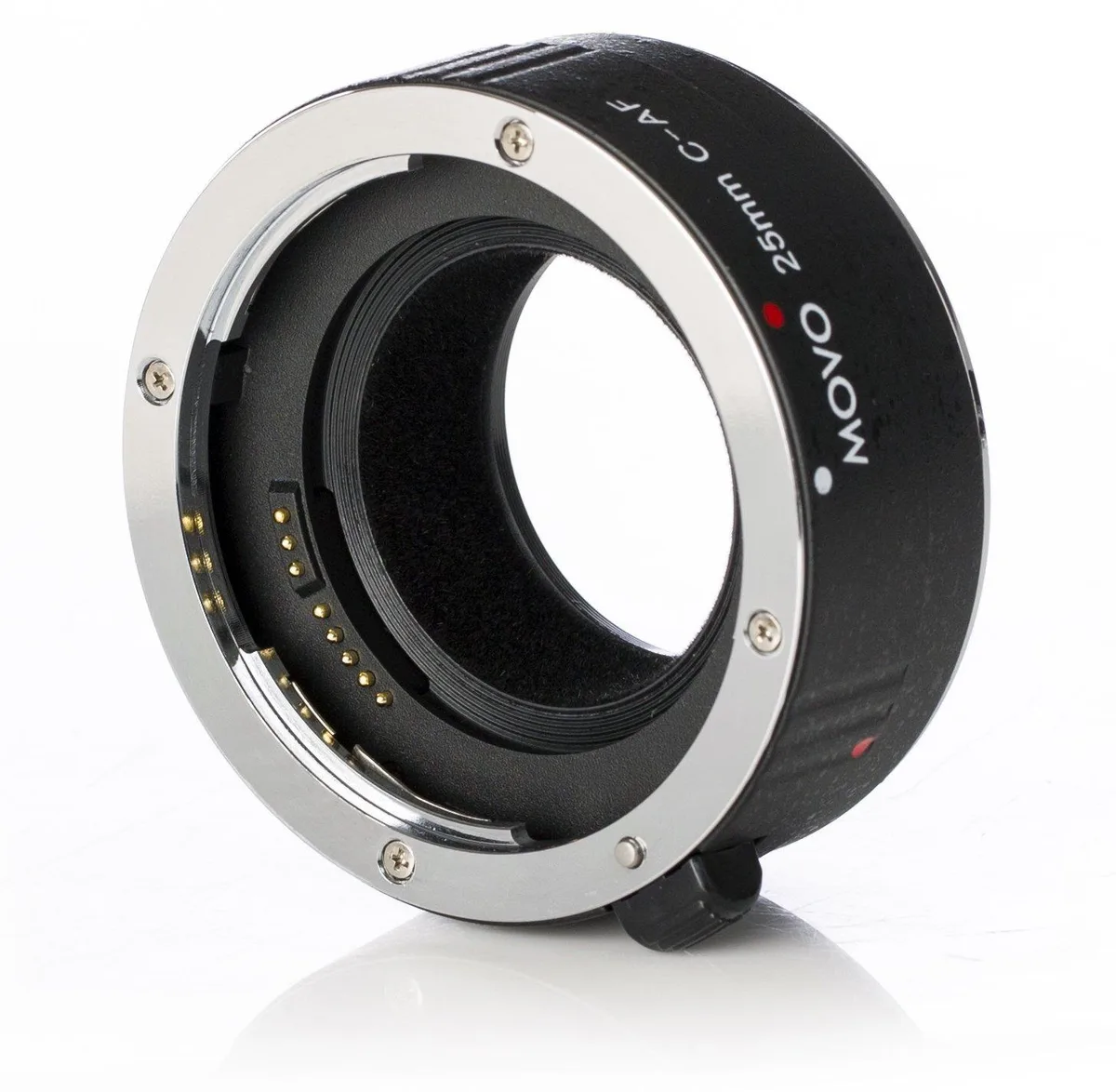 Movo Movo MT-C25 25 mm Chrome AF Macro Extension Tube for Canon EOS DSLR &amp; EF/EF-S Lenses — product photo