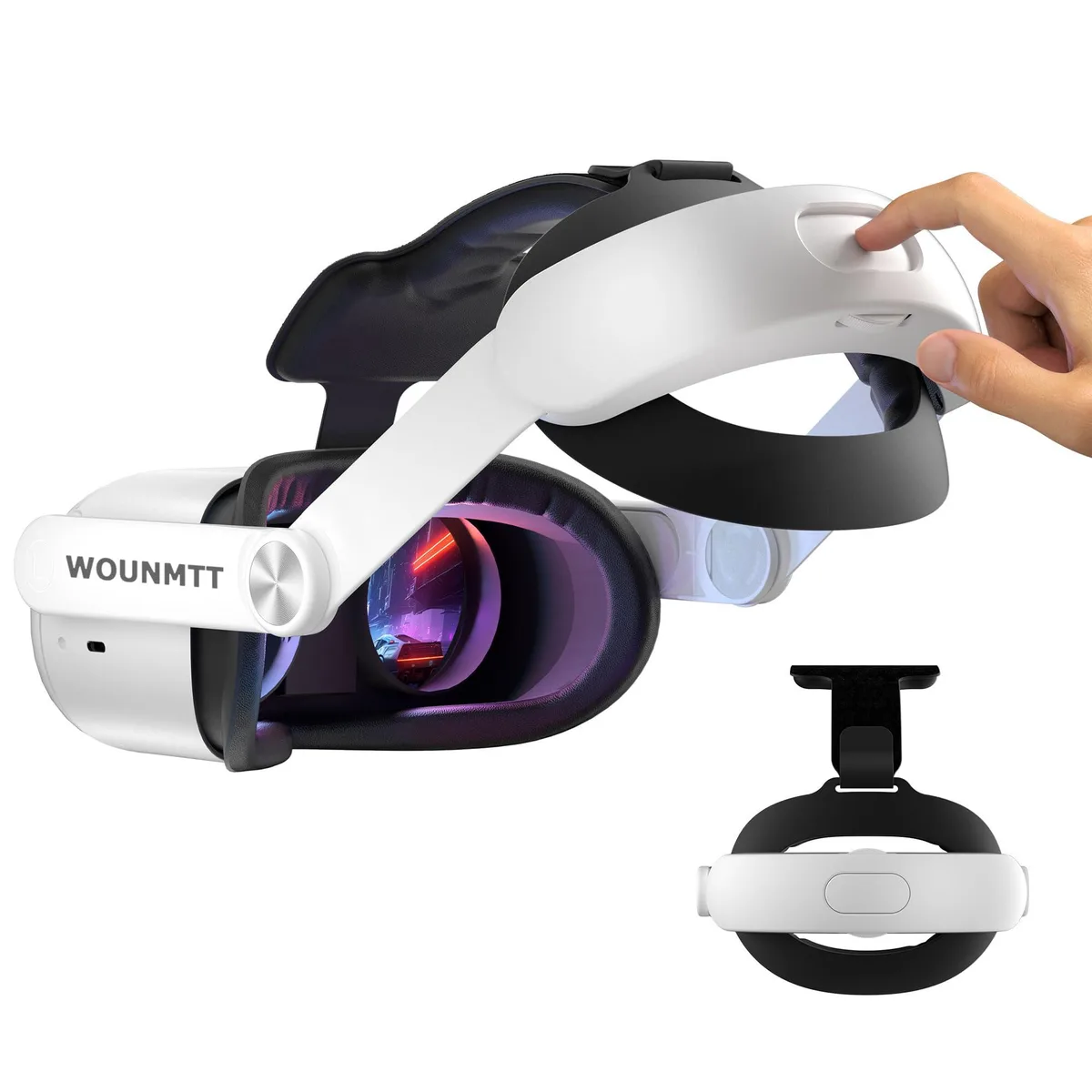  WOUNMTT Elite Head Strap for Meta Quest 2, 9.8 in x 2.0 in x 5.9 in — product photo