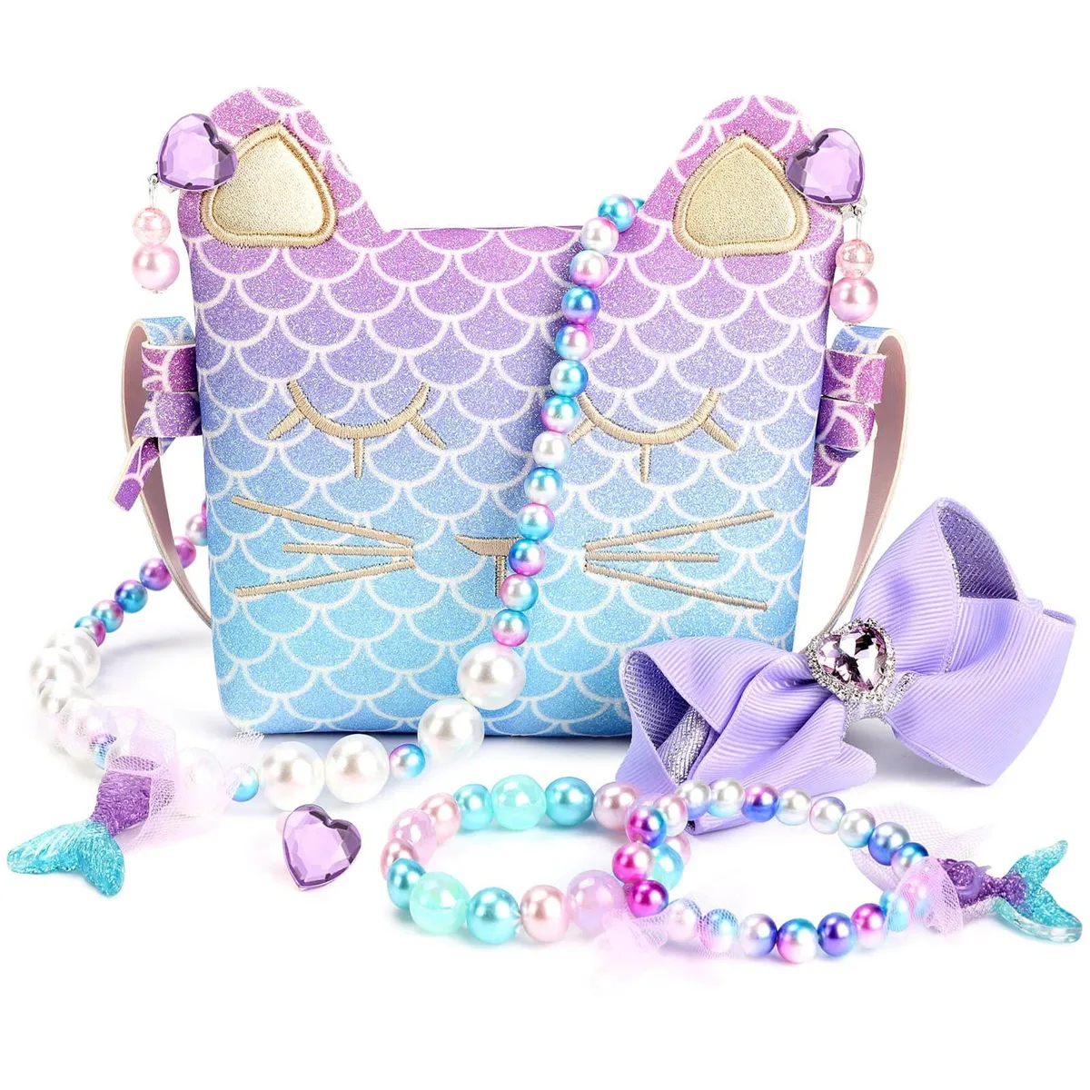 Cat Purse Jewellery Set Pretend Play — product photo